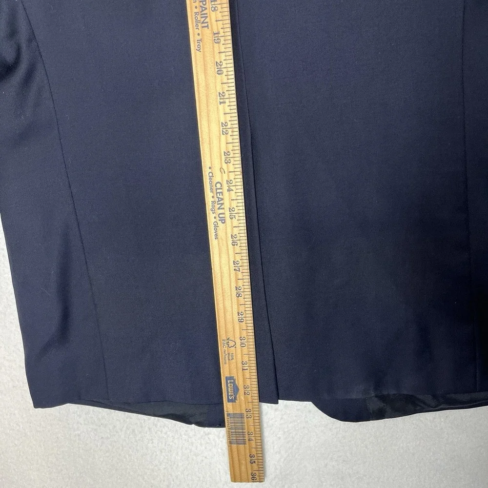 Lauren Ralph Lauren Blazer Mens 44 R Navy Blue Gold Crest Button Wool Sport Coat